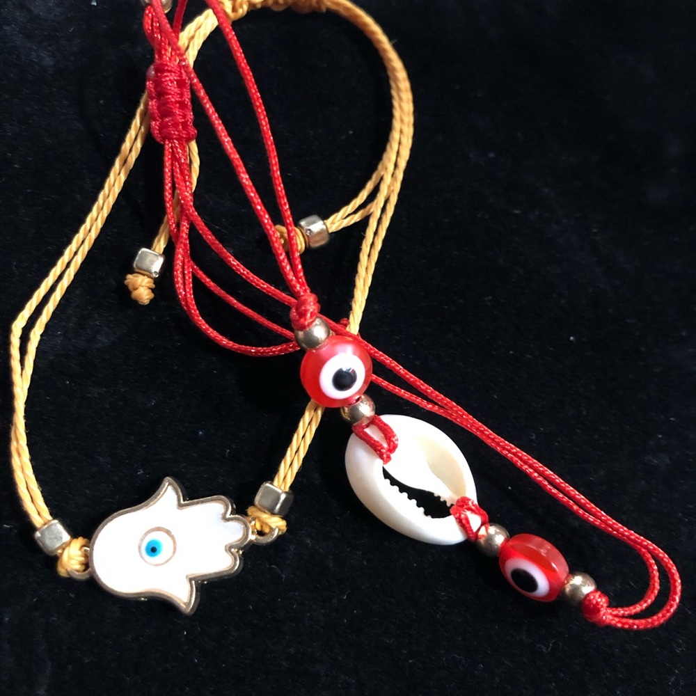 2 draw string bracelet